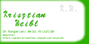 krisztian weibl business card